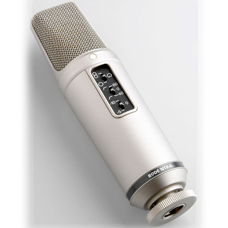 میکروفون کندانسور و پایه لرزشگیر Rode NT2-A + پاپ فیلتر - 8