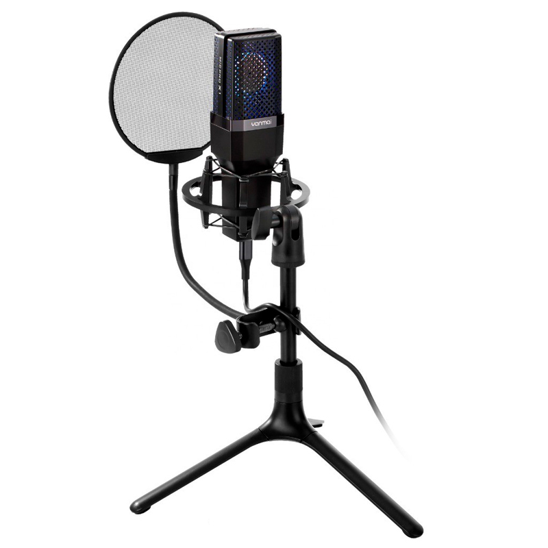 میکروفون کندانسور و پایه لرزشگیر Yanmai Micpro X1 + پاپ فیلتر - 2