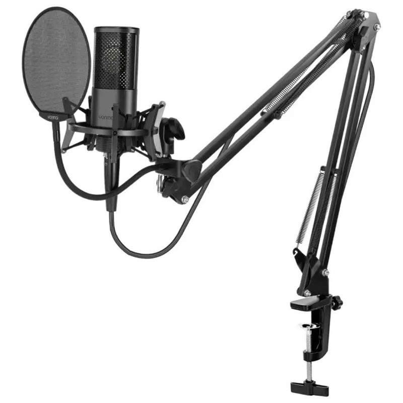 میکروفون کندانسور و پایه لرزشگیر Yanmai Micpro X2 + پاپ فیلتر