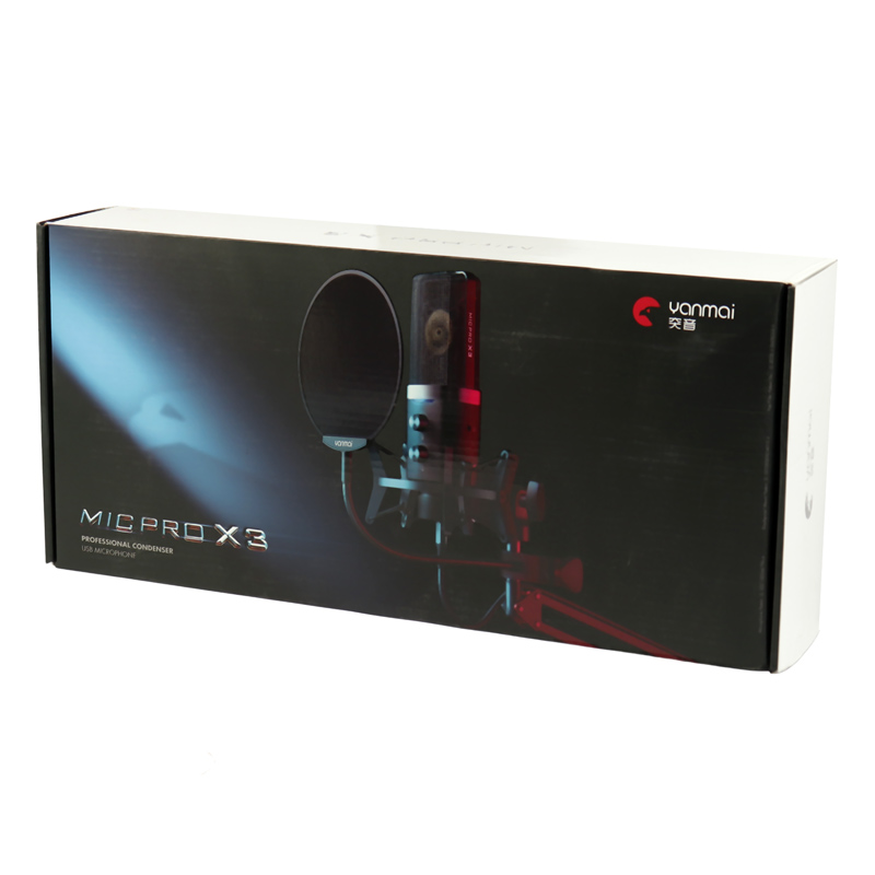 میکروفون کندانسور و پایه لرزشگیر Yanmai MicPro X3 + پاپ فیلتر - 2