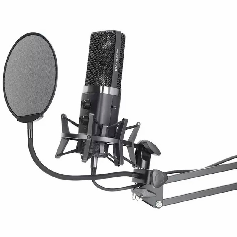 میکروفون کندانسور و پایه لرزشگیر Yanmai MicPro X3 + پاپ فیلتر - 5