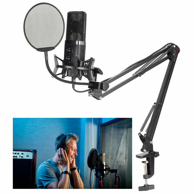 میکروفون کندانسور و پایه لرزشگیر Yanmai MicPro X3 + پاپ فیلتر - 7
