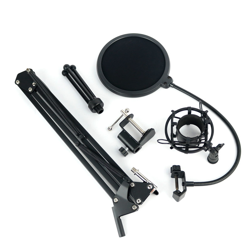 میکروفون کندانسور و پایه لرزشگیر Yanmai Q9 Plus + پاپ فیلتر - 8