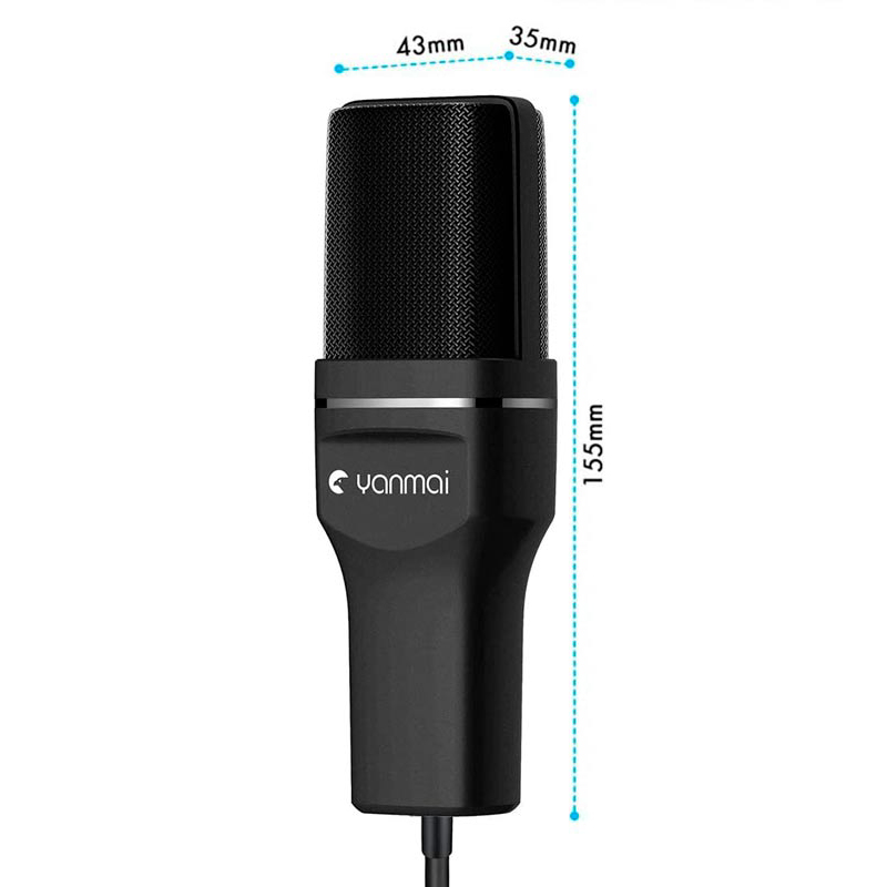 میکروفون کندانسور و سه پایه لرزشگیر Yanmai SF-777 + پاپ فیلتر - 7