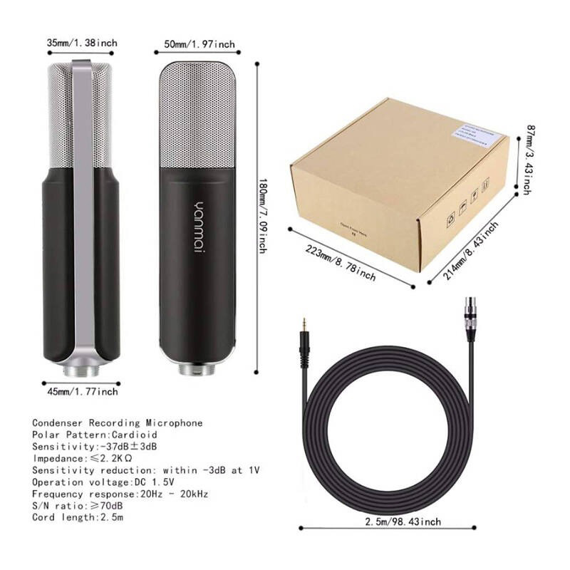میکروفون کندانسور Yanmai Q8 - 7