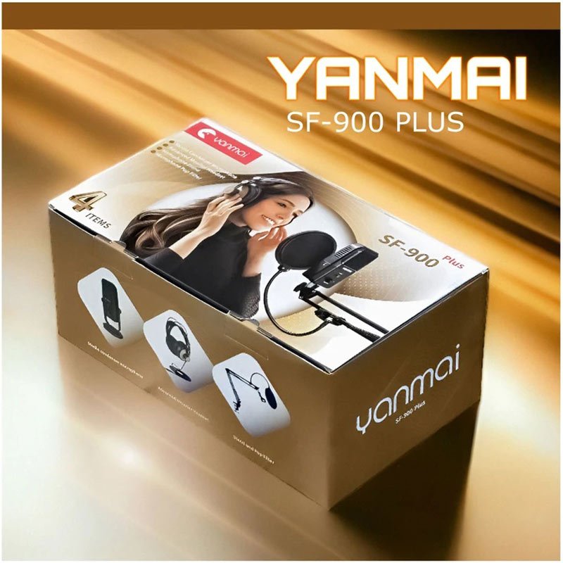 میکروفون کندانسور Yanmai SF-900 Plus + پاپ فیلتر و هدفون - 2