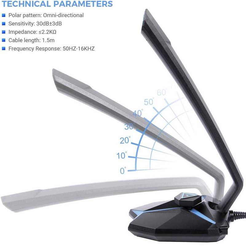 میکروفون رومیزی گیمینگ Yanmai G33 - 3