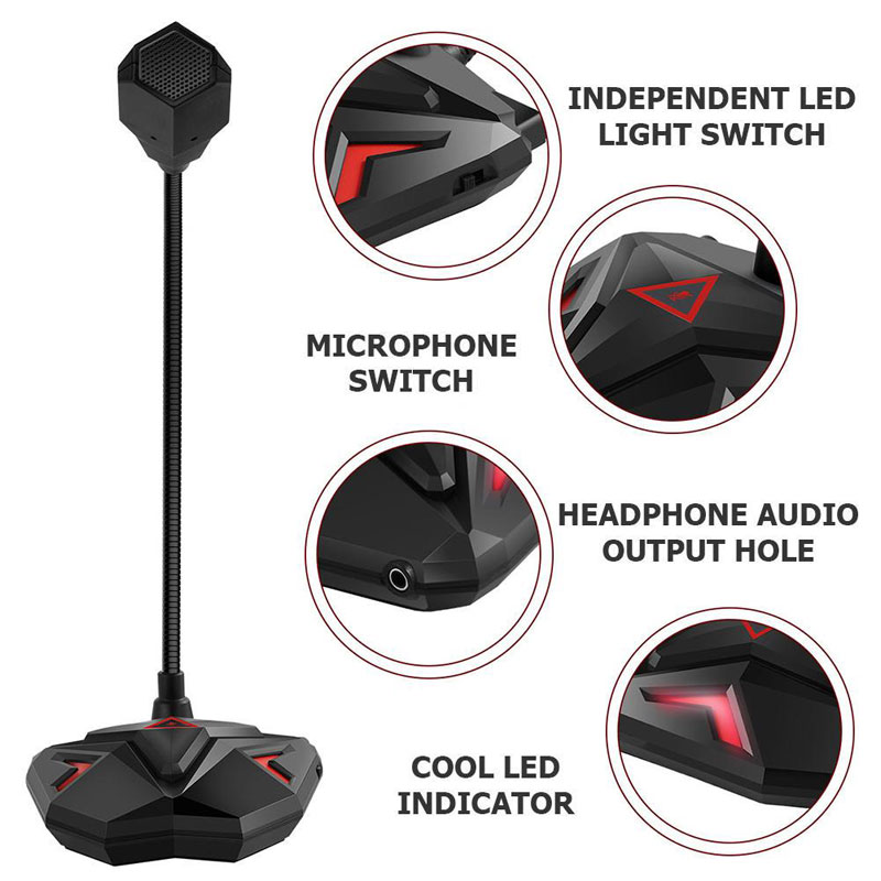 میکروفون رومیزی گیمینگ Yanmai G55 - 6