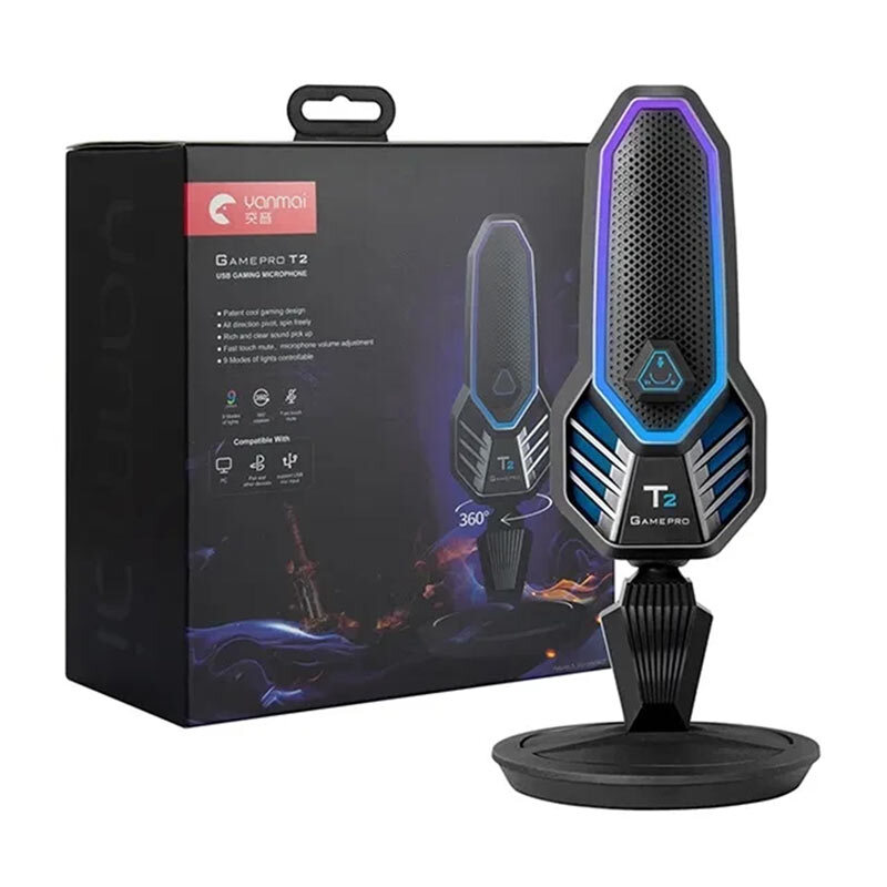 میکروفون رومیزی گیمینگ Yanmai Game Pro T2 - 2