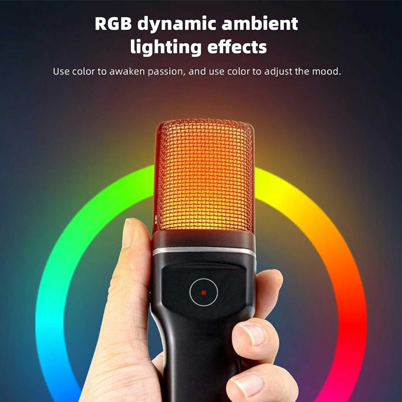 میکروفون رومیزی کندانسور Yanmai SF-777W RGB - 7