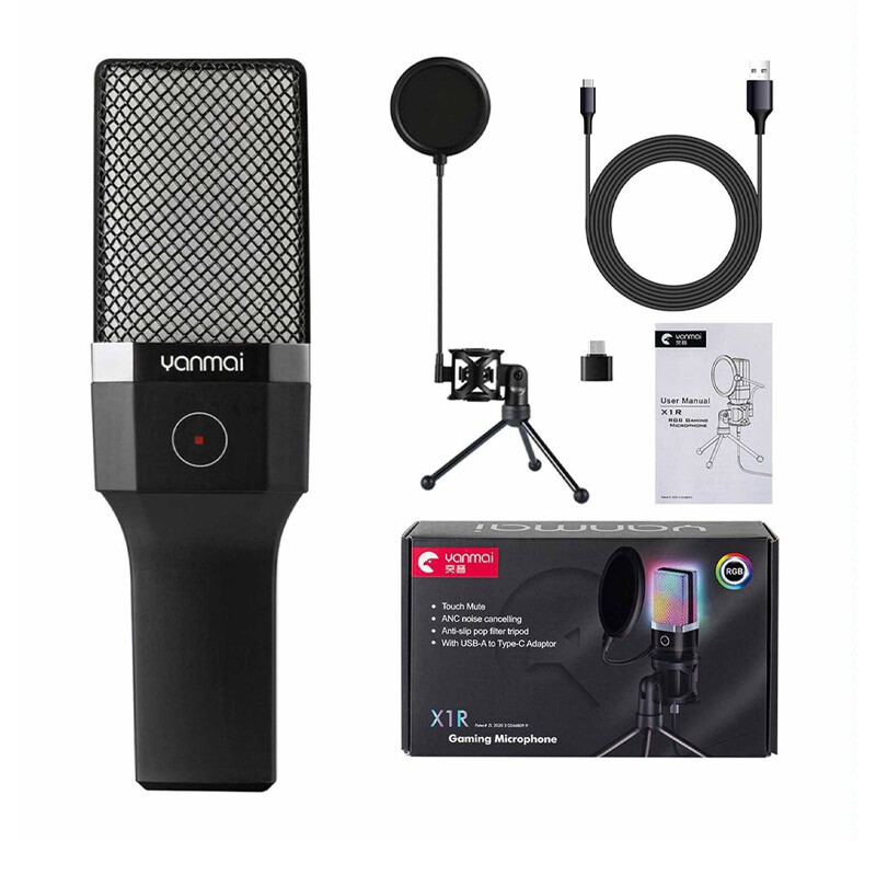 میکروفون رومیزی کندانسور Yanmai X1R RGB - 4