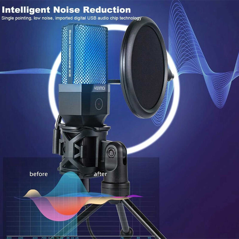 میکروفون رومیزی کندانسور Yanmai X1R RGB - 7