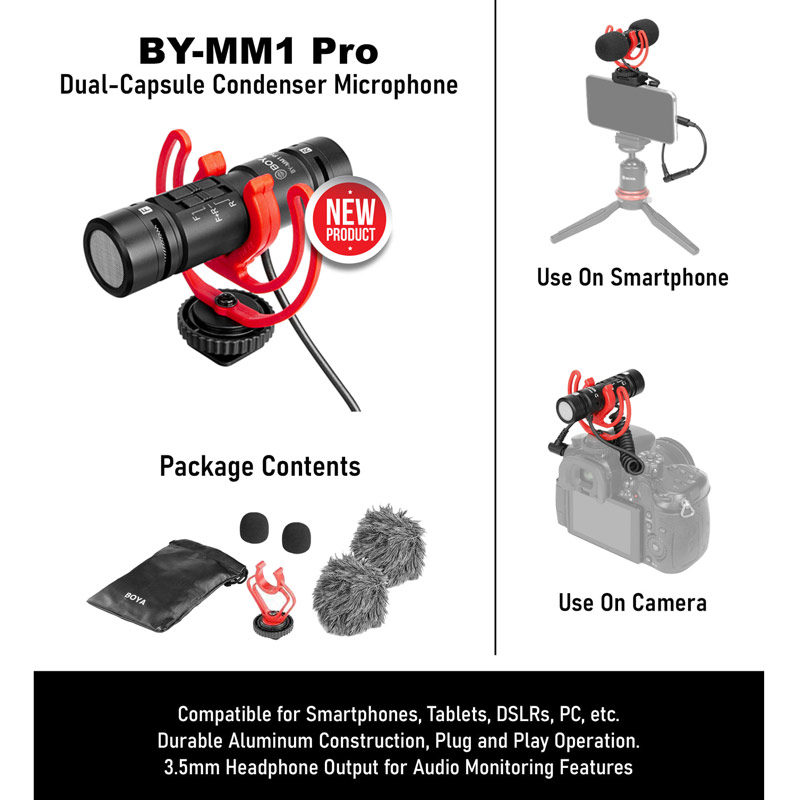 میکروفون شاتگان Boya BY-MM1 PRO - 3