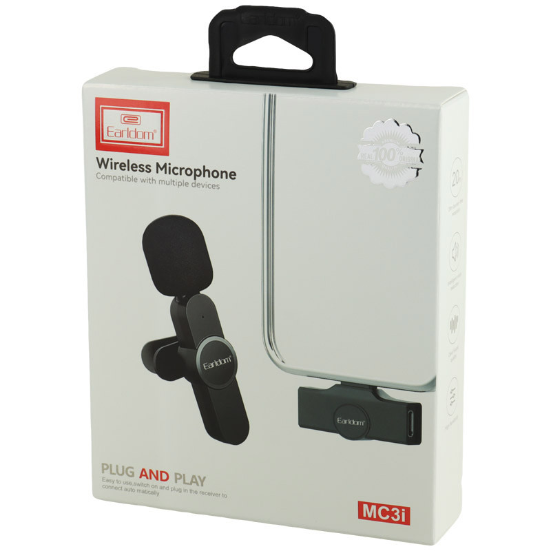 میکروفون یقه ای بی سیم ارلدام ET-MC3I Lightning - 2
