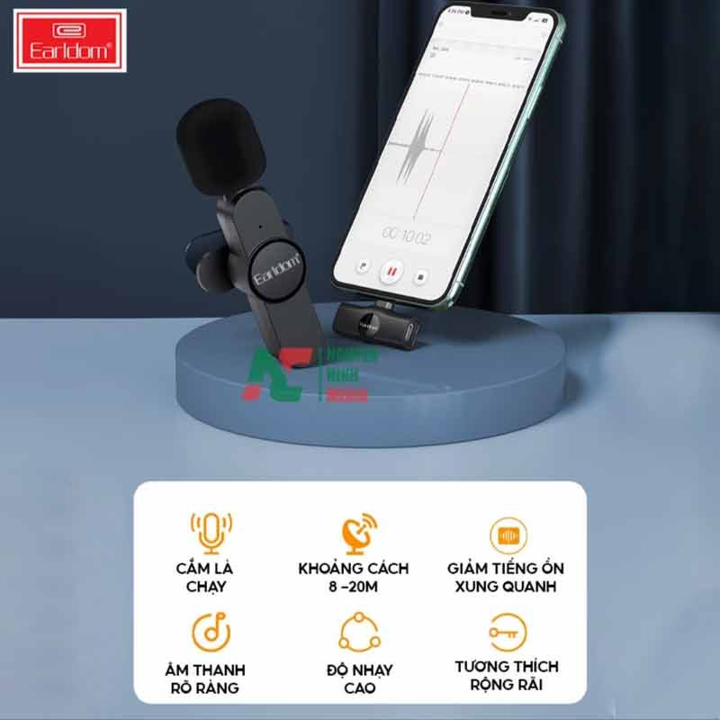 میکروفون یقه ای بی سیم ارلدام ET-MC3I Lightning - 5