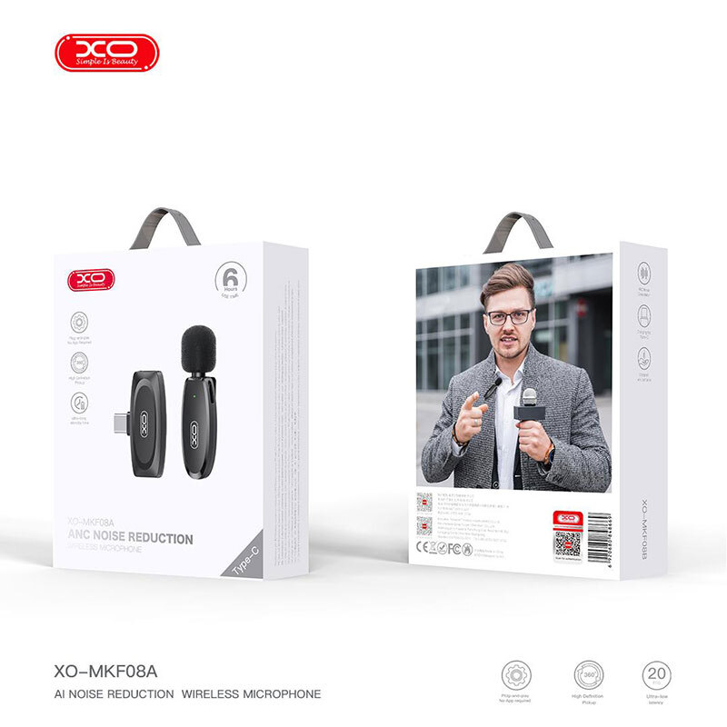 میکروفون یقه ای بی سیم ایکس او XO-MKF08A Type-C - 6