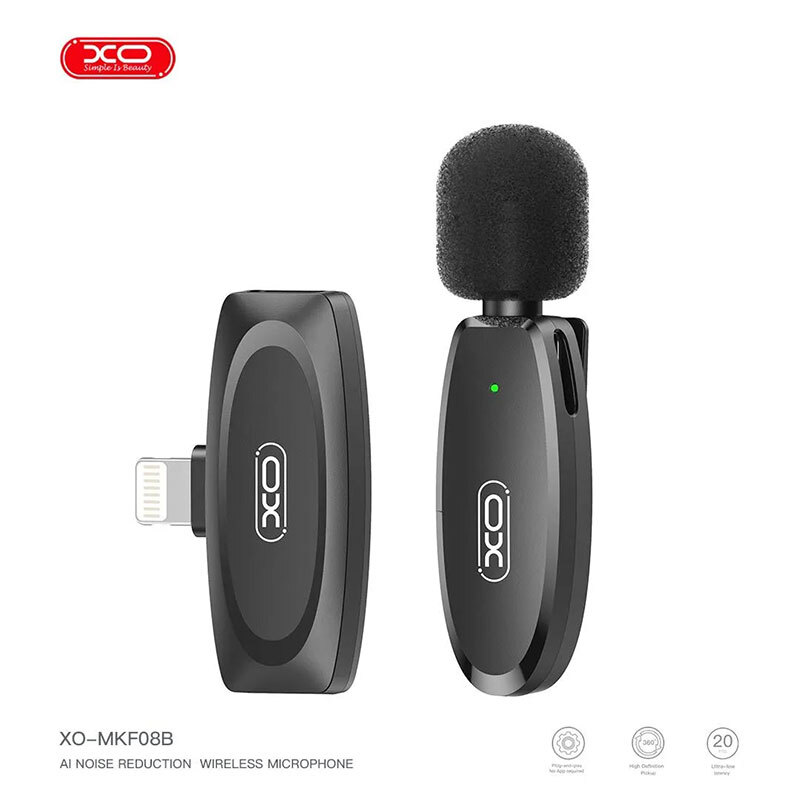 میکروفون یقه ای بی سیم ایکس او XO-MKF08B Lightning - 3