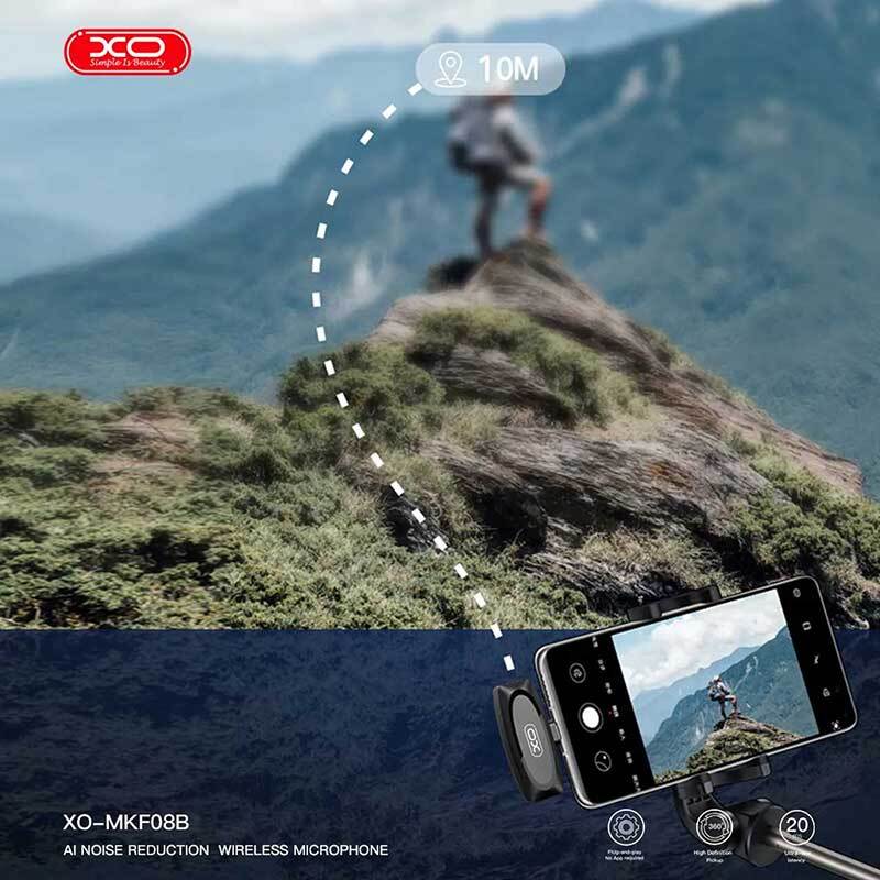 میکروفون یقه ای بی سیم ایکس او XO-MKF08B Lightning - 5