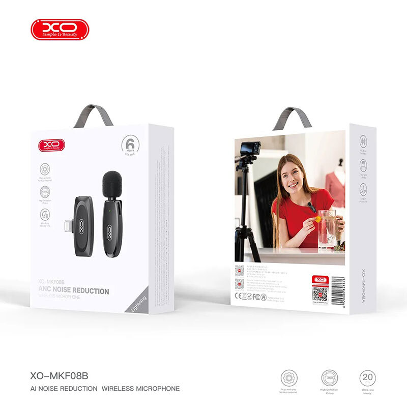 میکروفون یقه ای بی سیم ایکس او XO-MKF08B Lightning - 6