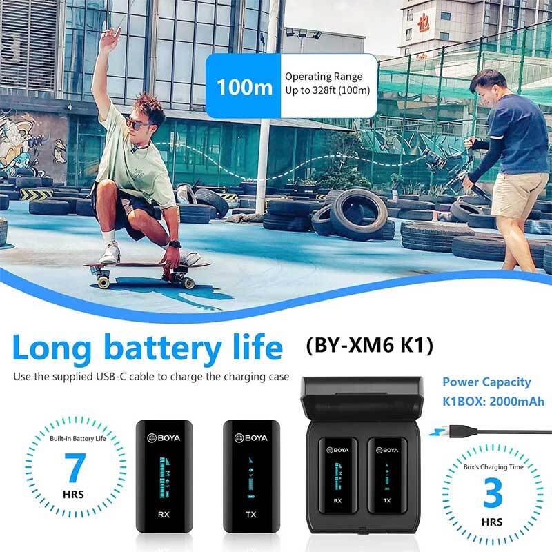 میکروفون یقه ای بی سیم Boya BY-XM6-K1 - 6