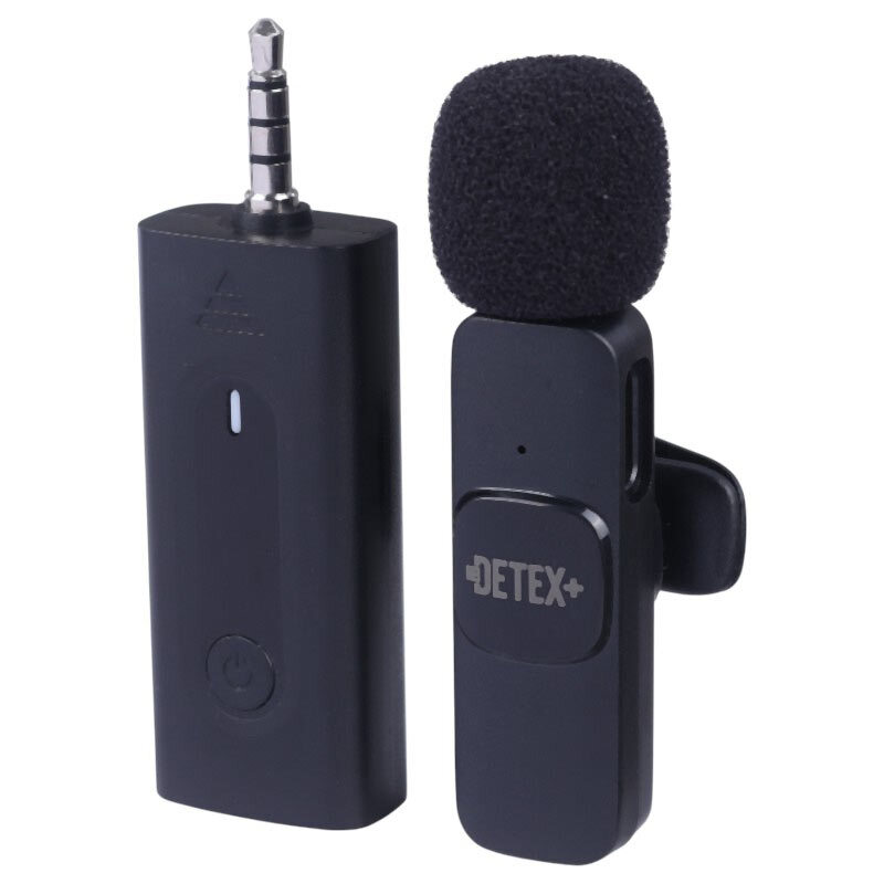 میکروفون یقه ای بی سیم Detex+ DMW33-AUX - 2