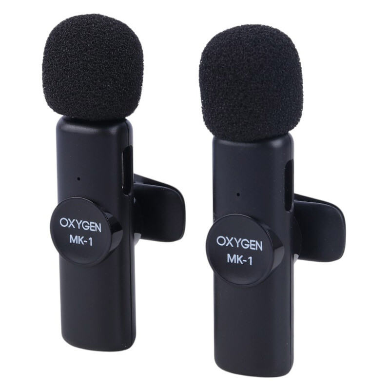 میکروفون یقه ای بی سیم دوتایی اکسیژن MK-1 Type-C - 2