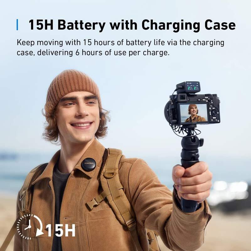 میکروفون یقه ای بی سیم دوتایی انکر ورک M650 Type-C / Lightning - 8