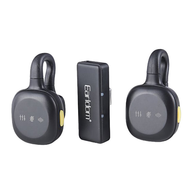 میکروفون یقه ای بی سیم دوتایی ارلدام MC18 Type-C - 5