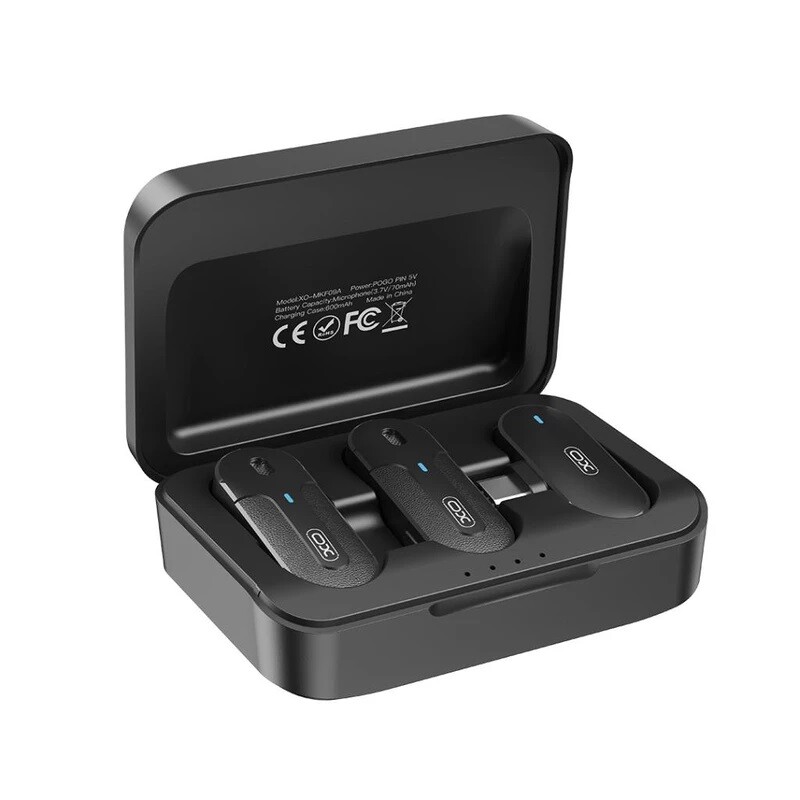 میکروفون یقه ای بی سیم دوتایی ایکس او XO-MKF09A Type-C - 3