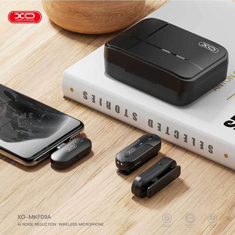 میکروفون یقه ای بی سیم دوتایی ایکس او XO-MKF09A Type-C - 5