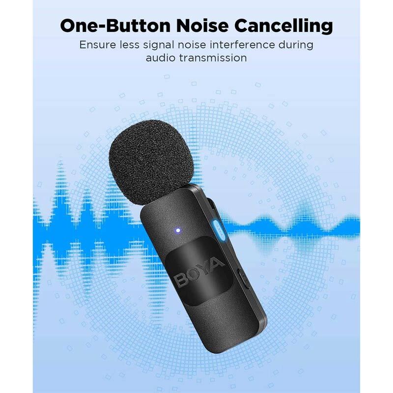 میکروفون یقه ای بی سیم دوتایی بویا BY-V2 Lightning - 2