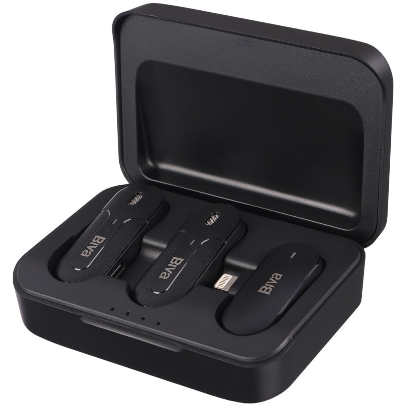 میکروفون یقه‌ ای بی سیم دوتایی بیوا WM-05 Lightning - 3