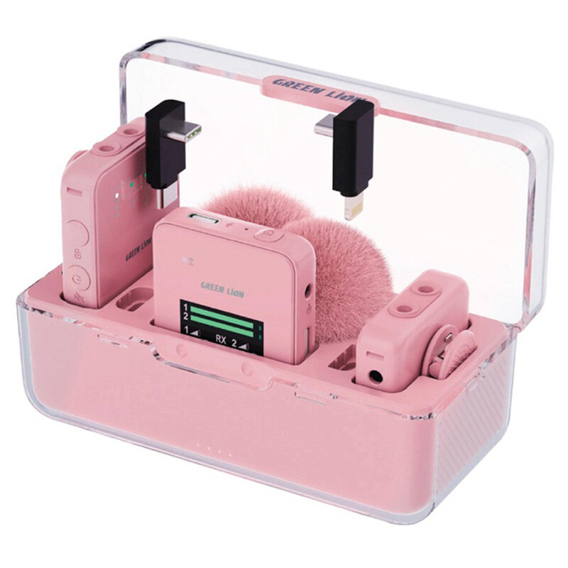 میکروفون یقه ای بی سیم دوتایی گرین لاین GLM-Professional Type-C / Lightning - 4