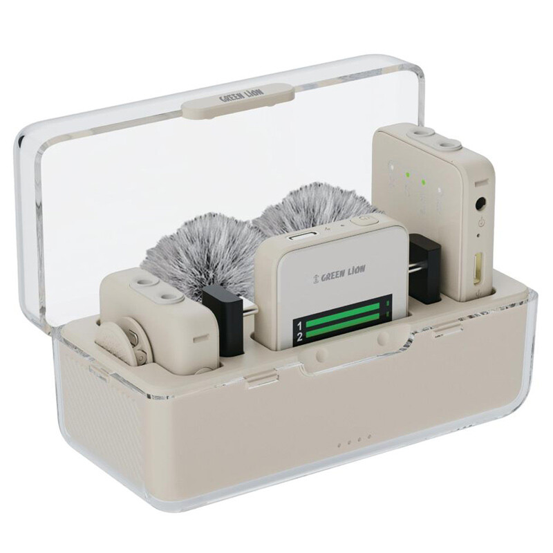 میکروفون یقه ای بی سیم دوتایی گرین لاین GLM-Professional Type-C / Lightning - 5