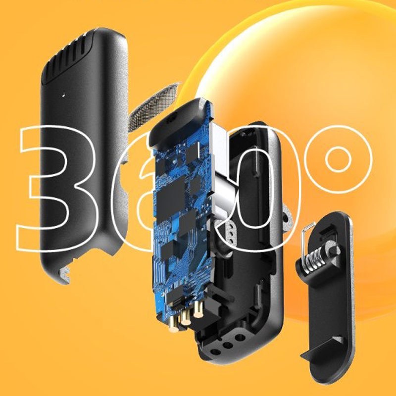 میکروفون یقه ای بی سیم دوتایی گرین لاین GN2WMICLGBK Lightning - 5
