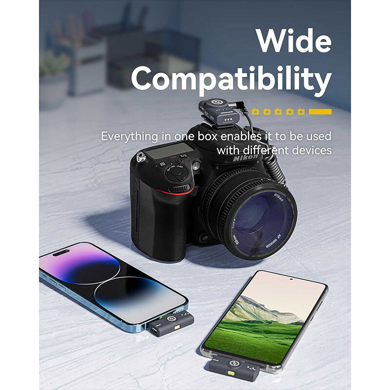 میکروفون یقه ای بی سیم دوتایی هالی لند Lark M2 Combo Type-C / Lightning - 8