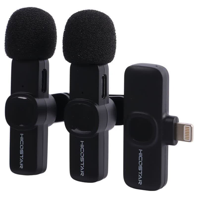 میکروفون یقه ای بی سیم دوتایی هایکو استار HS-MC522i Lightning - 3