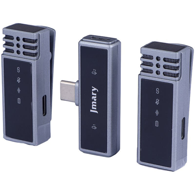 میکروفون یقه ای بی سیم دوتایی جی ماری MW-15 Type-C - 3
