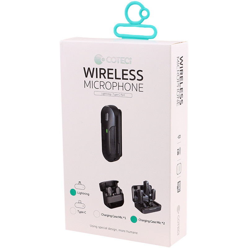 میکروفون یقه ای بی سیم دوتایی کوتسی 74011Lightning - 2