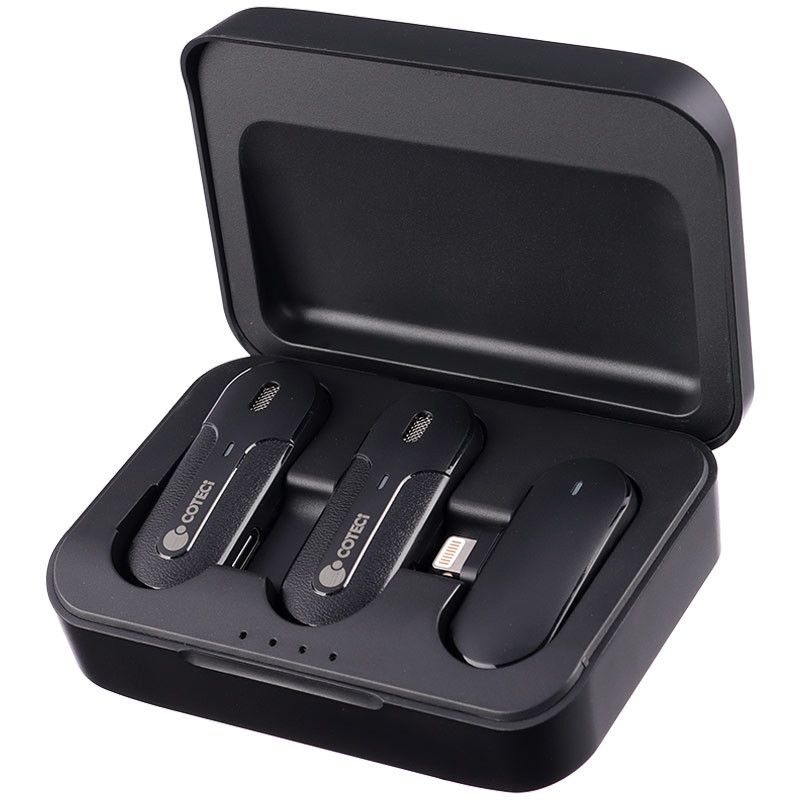 میکروفون یقه ای بی سیم دوتایی کوتسی 74011Lightning - 3