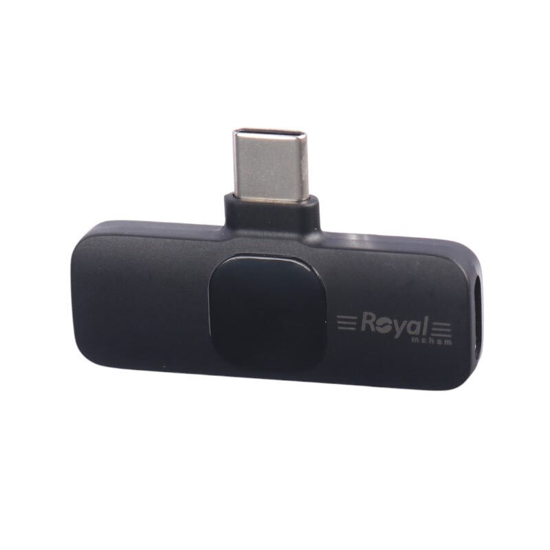 میکروفون یقه ای بی سیم دوتایی رویال RM-K9 Type-C - 3