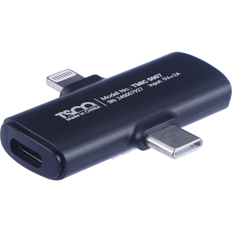 میکروفون یقه ای بی سیم دوتایی تسکو TMIC 5007 Type-C / Lightning - 5