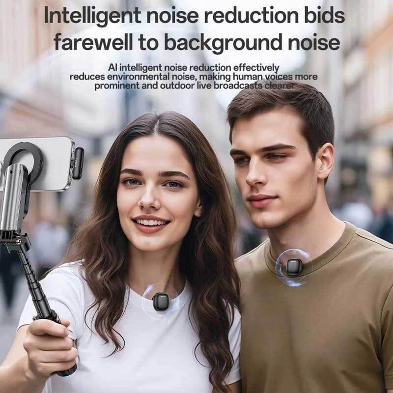 میکروفون یقه ای بی سیم دوتایی یسیدو KR21 Type-C - 3