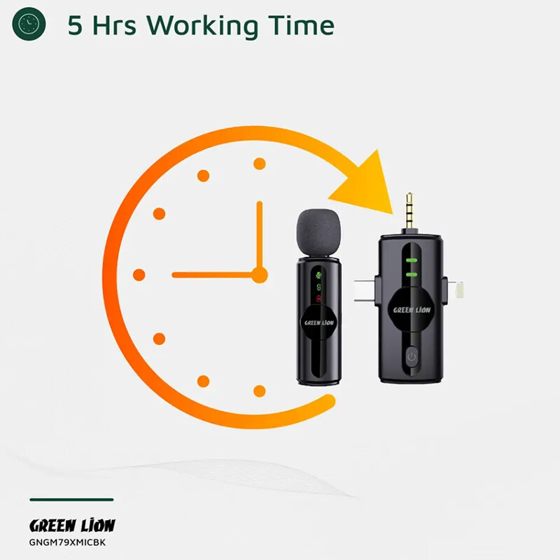 میکروفون یقه ای بی سیم Green Lion GM-79X - 4