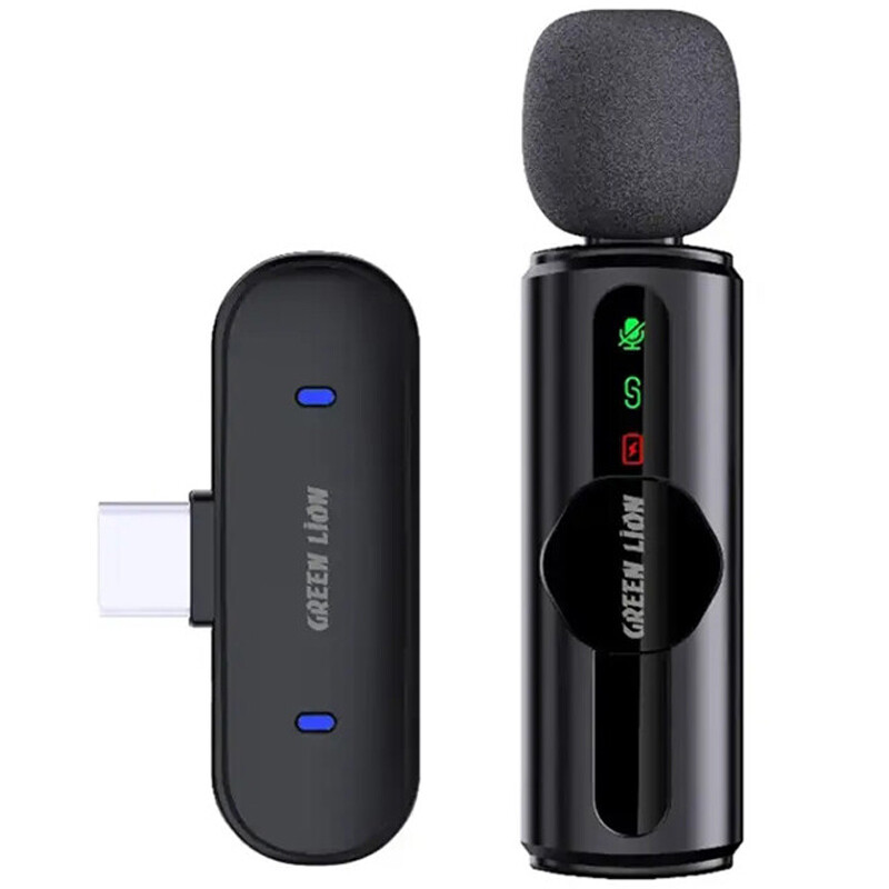 میکروفون یقه ای بی سیم گرین لاین GM-75X Type-C - 5