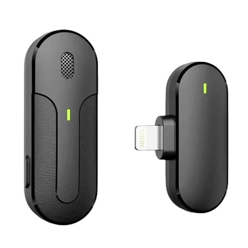 میکروفون یقه ای بی سیم گرین لاین GNWIRLGTBK Lightning - 3