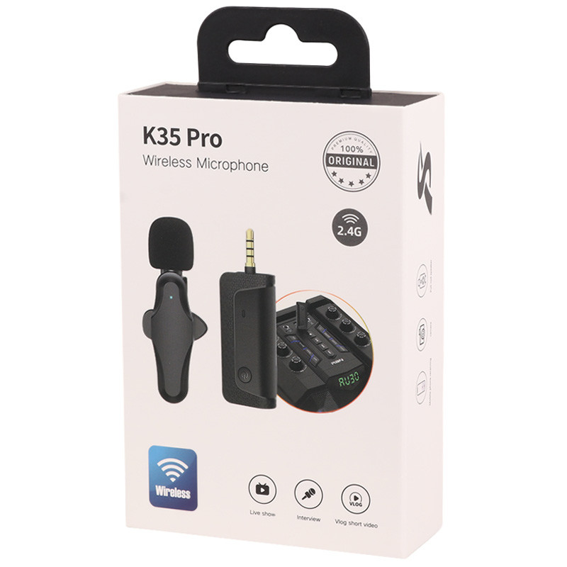 میکروفون یقه ای بی سیم K35 Pro - 2