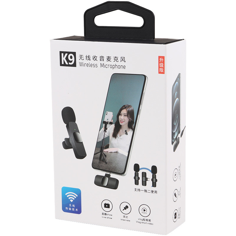 میکروفون یقه ای بی سیم K9 Grade B Type-C - 2