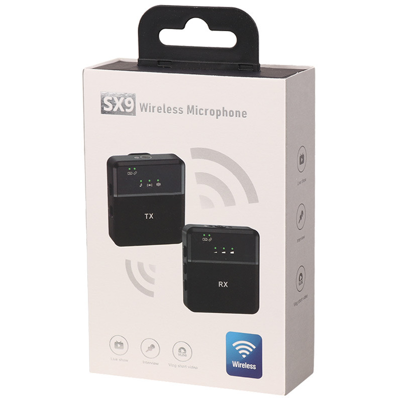 میکروفون یقه ای بی سیم SX9 - 2