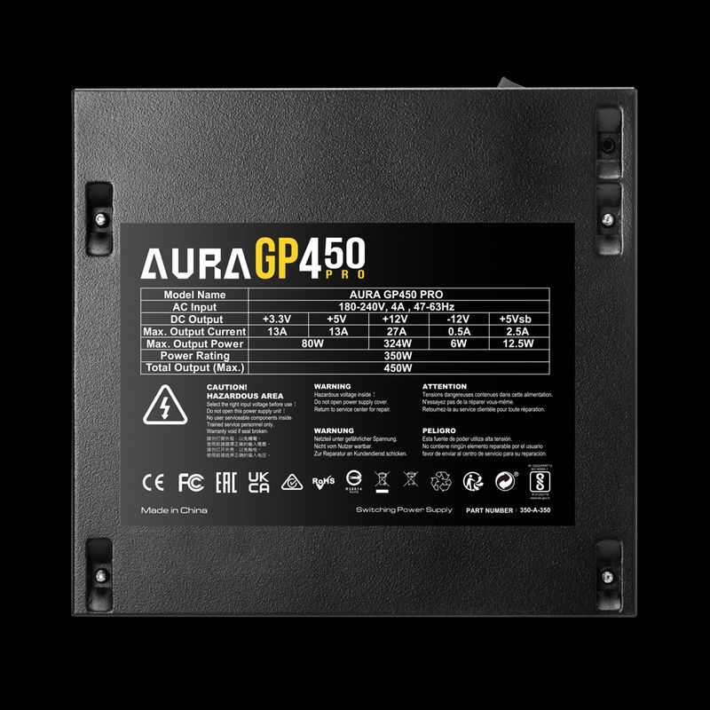 پاور 450 وات گیم دیاس Gamdias Aura GP450 Pro White - 8